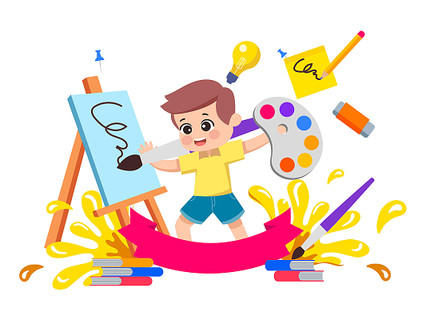 繪畫卡通素材 創意與技巧的雙重奏